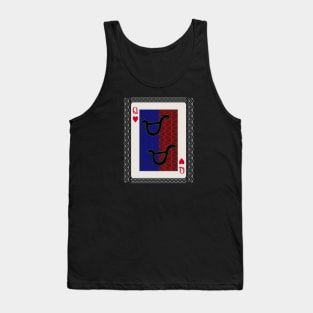 Tribal Art Playing cards Queen / Baybayin word Mama (Mother) Tank Top